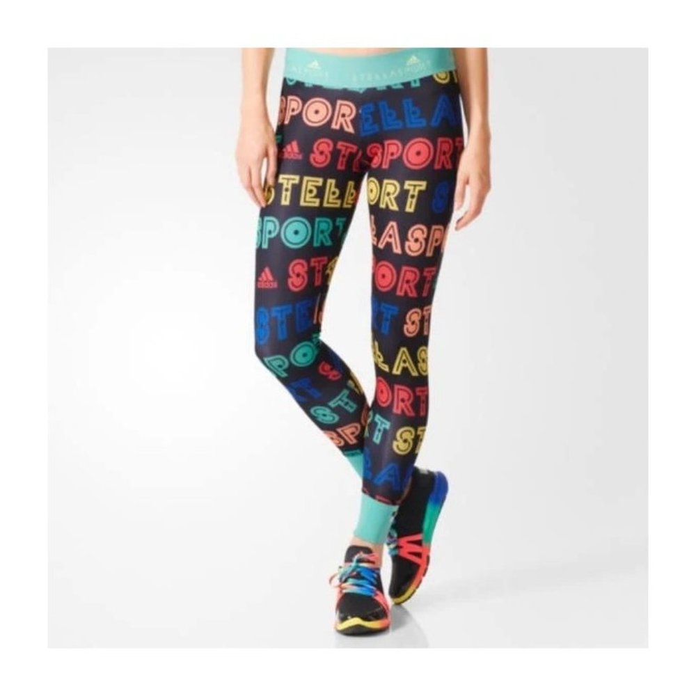 Adidas "StellaSport" Women’s Rainbow Logo Print - Multicolor - Picture 2 of 13
